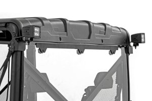 Polaris Ranger Crew XP 1000 LED Light Kit - Rear - Rough Country - Wide Angle - Chrome - '17-'19